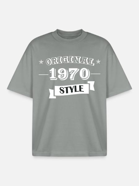 Original style 1970 - T-shirt unisexe boxy épais biologique Stanley/Stella - gris brumeux