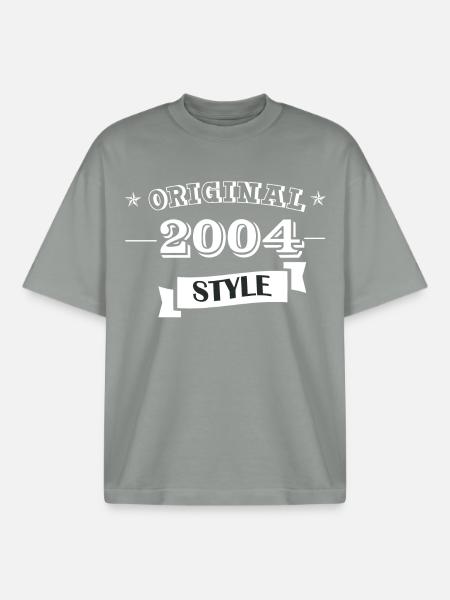 Original 2004 Style - Boxy Heavyweight Unisex Organic T-Shirt von Stanley/Stella - Nebelgrau