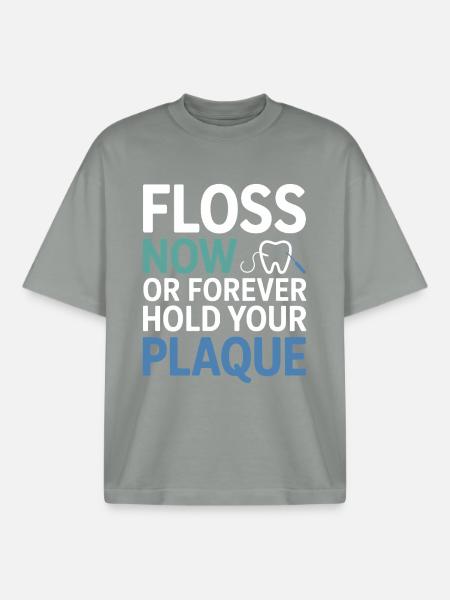 Dentist Practice Oral Health Design  - Boxy Heavyweight Unisex Organic T-Shirt by Stanley/Stella - misty grey