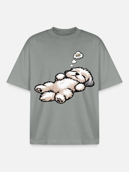 Havanese Havanese Owners Havanese Farmers - Boxy Heavyweight Unisex Organic T-Shirt by Stanley/Stella - misty grey