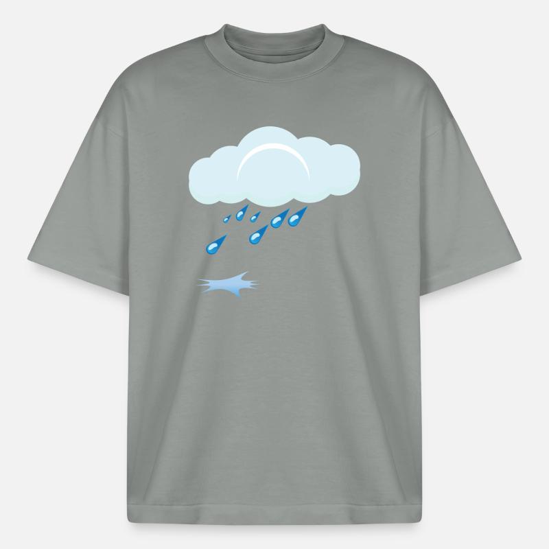 Rain - Heavyweight Boxy Unisex T-Shirt by Stanley/Stella - misty grey