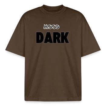 Mood: Dark - Boxy Heavyweight Unisex Organic T-Shirt by Stanley/Stella - mocha - Front - AI Model Male 185 light (185cm) & AI Model Female 172 dark (172cm)
