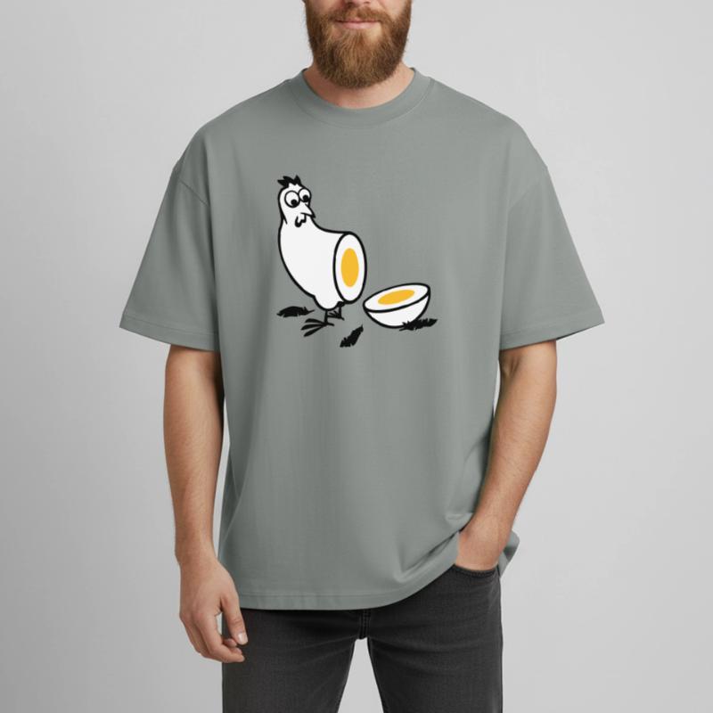 Huhn oder Ei Heavyweight Unisex Boxy T-Shirt von stanley/stella	