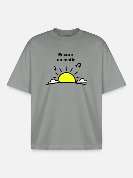 Ein weiterer Morgen - Boxy Heavyweight Unisex Organic T-Shirt von Stanley/Stella - Nebelgrau