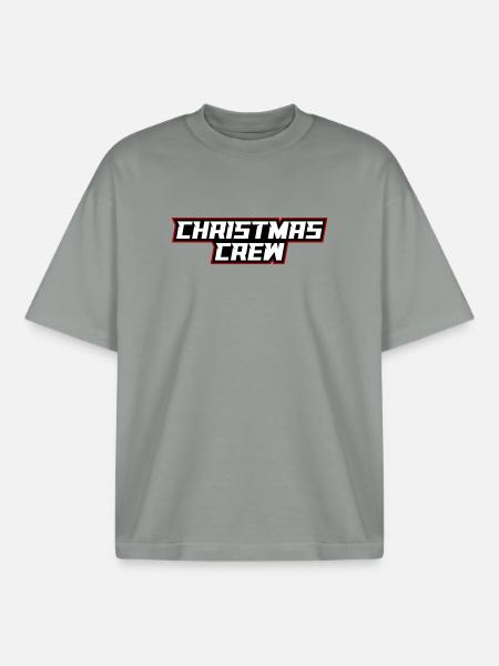Christmas Crew Weihnachten - Boxy Heavyweight Unisex Organic T-Shirt von Stanley/Stella - Nebelgrau