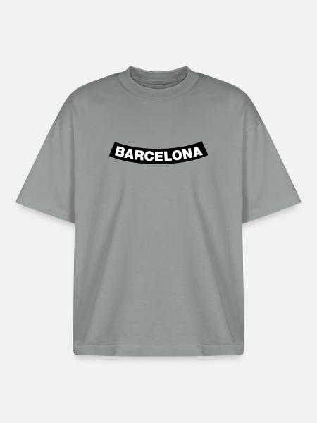 Barcelona Chapter Element (JGA MC-Rocker-Design) - Boxy Heavyweight Unisex Organic T-Shirt by Stanley/Stella - misty grey