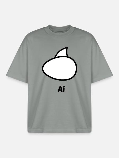 AI - Boxy Heavyweight Unisex Organic T-Shirt by Stanley/Stella - misty grey