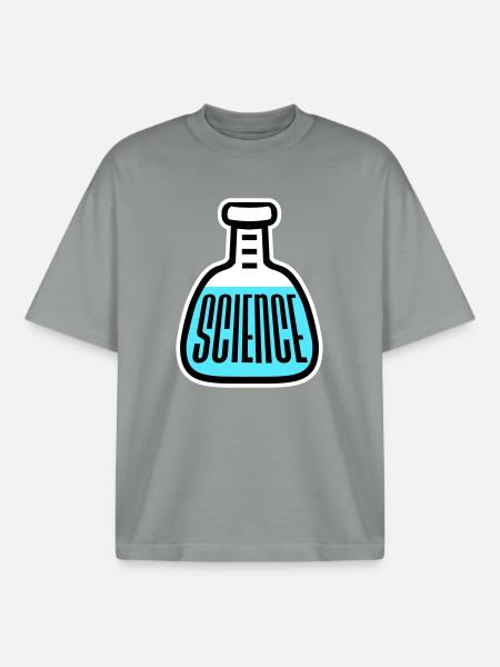 Science Science Statement Nerd Education Saying - Boxy Heavyweight Unisex Organic T-Shirt by Stanley/Stella - misty grey