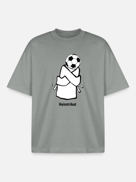 Heimtrikot - Boxy Heavyweight Unisex Organic T-Shirt von Stanley/Stella - Nebelgrau