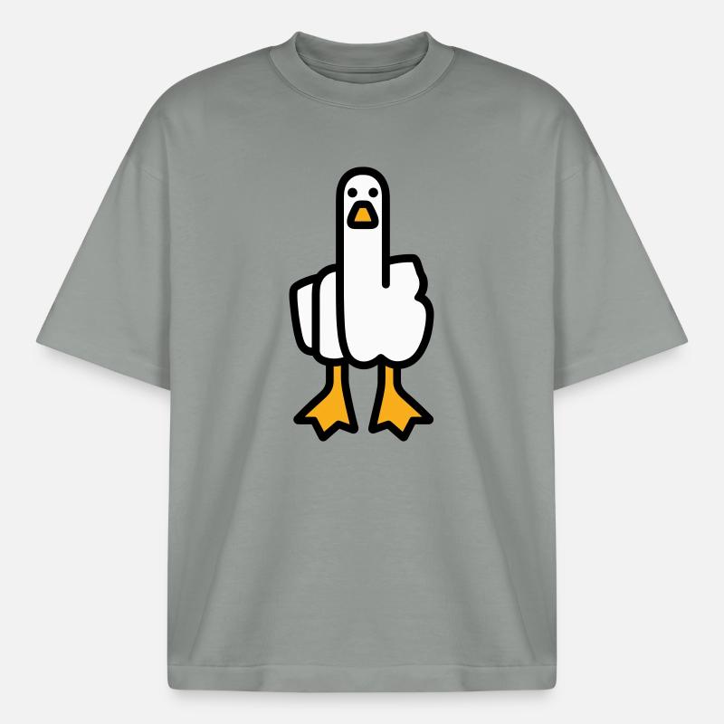 Oie de déclaration - T-shirt unisexe épais coupe boxy Stanley/Stella - gris brumeux