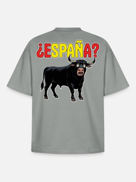 Toro Espagne ? - T-shirt unisexe boxy épais biologique Stanley/Stella - gris brumeux