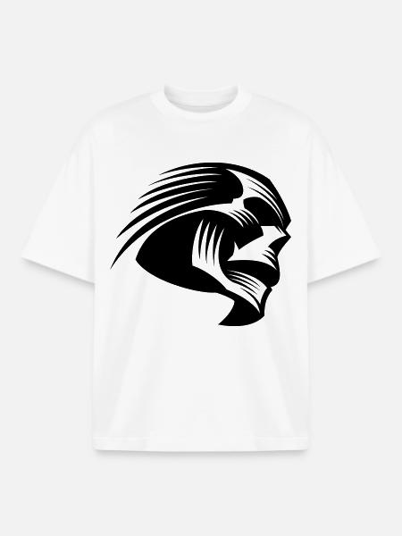 Totenkopf - Boxy Heavyweight Unisex Organic T-Shirt von Stanley/Stella - Weiß