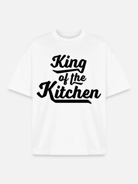 cooking - Boxy Heavyweight Unisex Organic T-Shirt by Stanley/Stella - white