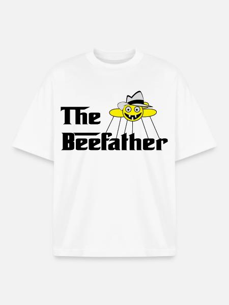 Le BeeFather - T-shirt unisexe boxy épais biologique Stanley/Stella - blanc