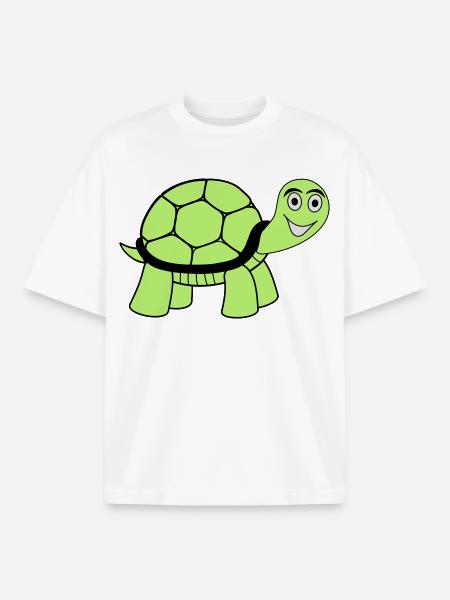 turtle - Boxy Heavyweight Unisex Organic T-Shirt by Stanley/Stella - white