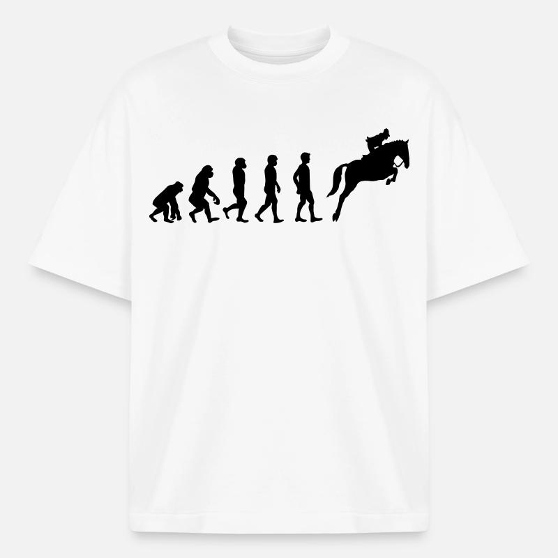 Reiter Evolution - Heavyweight Unisex Boxy T-Shirt von stanley/stella	 - Weiß