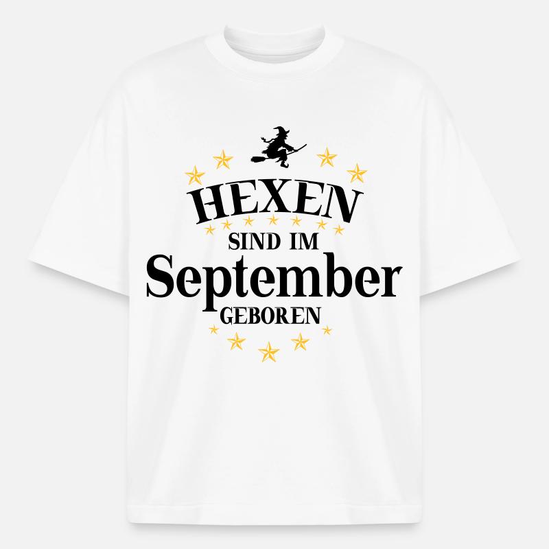 Hexen September - Boxy Heavyweight Unisex Organic T-Shirt von Stanley/Stella - Weiß
