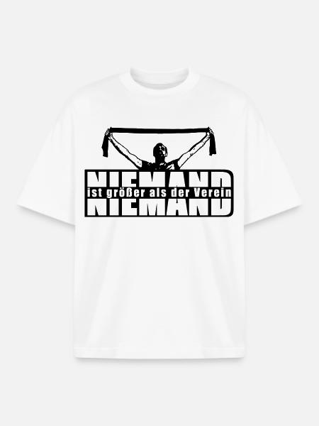 No one is bigger than the club - Boxy Heavyweight Unisex Organic T-Shirt by Stanley/Stella - white