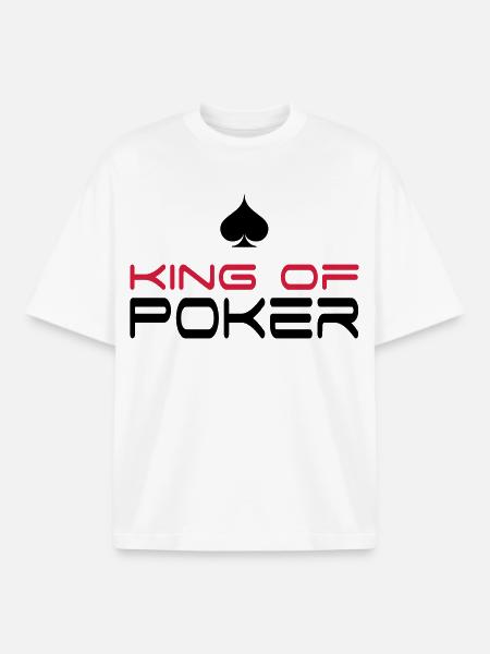 poker - Boxy Heavyweight Unisex Organic T-Shirt by Stanley/Stella - white