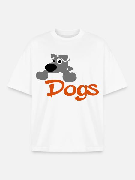 chien - T-shirt unisexe boxy épais biologique Stanley/Stella - blanc