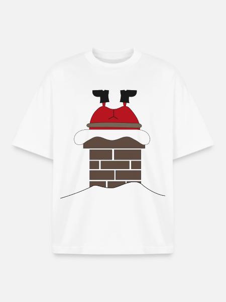 Christmas - Boxy Heavyweight Unisex Organic T-Shirt by Stanley/Stella - white