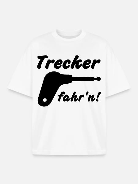 Trecker fahr'n! - Boxy Heavyweight Unisex Organic T-Shirt von Stanley/Stella - Weiß