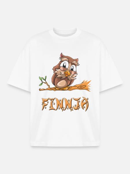 Hibou Finnja - T-shirt unisexe boxy épais biologique Stanley/Stella - blanc