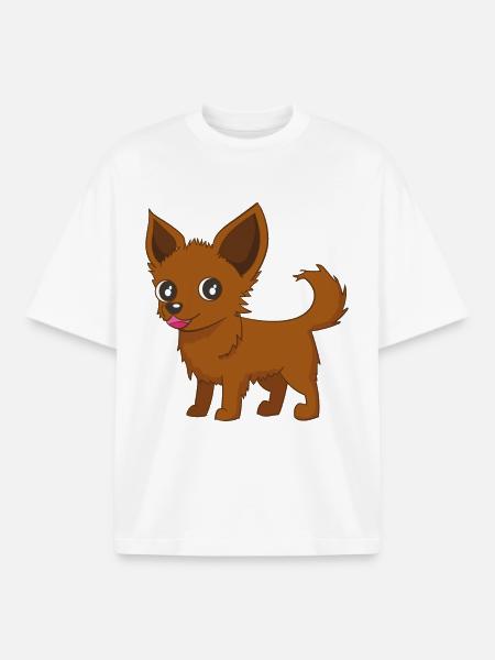 Chihuahua Comic - Boxy Heavyweight Unisex Organic T-Shirt von Stanley/Stella - Weiß