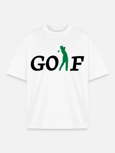golf - Boxy Heavyweight Unisex Organic T-Shirt by Stanley/Stella - white