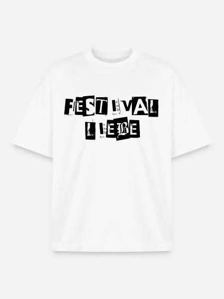 festival Love Gift Gift Idea - Boxy Heavyweight Unisex Organic T-Shirt by Stanley/Stella - white
