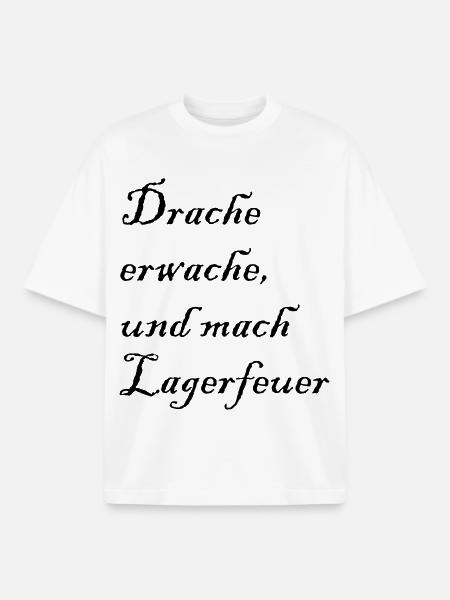 Drache erwache - Boxy Heavyweight Unisex Organic T-Shirt von Stanley/Stella - Weiß