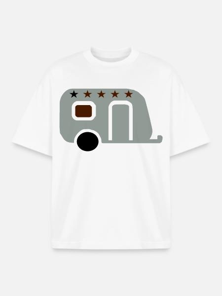 camp - T-shirt unisexe boxy épais biologique Stanley/Stella - blanc