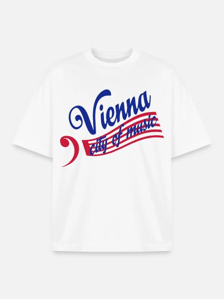 Vienne - T-shirt unisexe boxy épais biologique Stanley/Stella - blanc