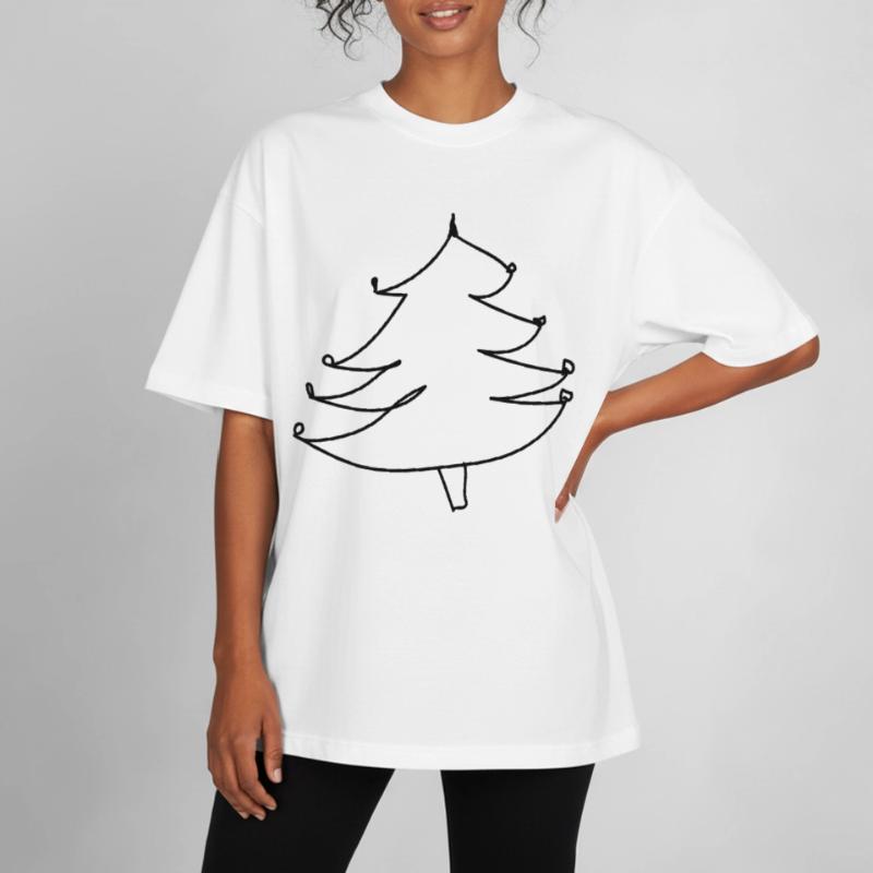 Weihnachtsbaum-Pullover (falscher Weihnachts-Pullover) Boxy Heavyweight Unisex Organic T-Shirt von Stanley/Stella