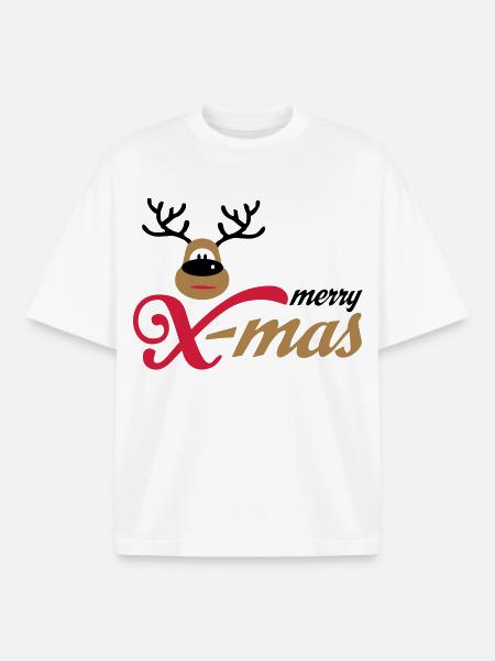 Noël - T-shirt unisexe boxy épais biologique Stanley/Stella - blanc
