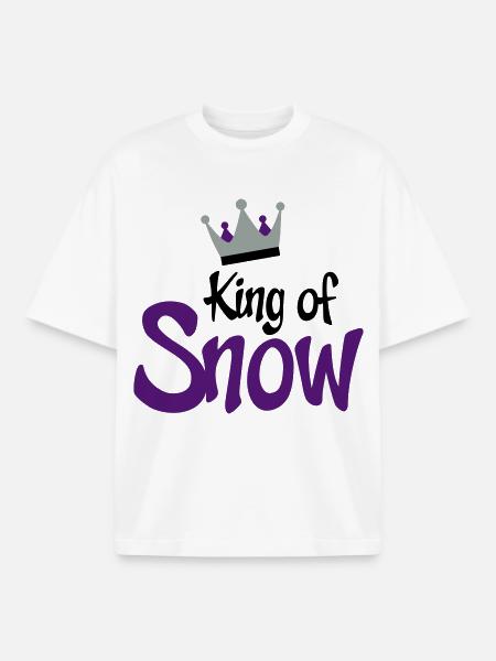 snowboarding - T-shirt unisexe boxy épais biologique Stanley/Stella - blanc