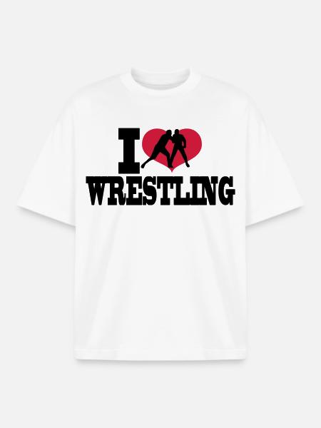 wrestling - Boxy Heavyweight Unisex Organic T-Shirt von Stanley/Stella - Weiß