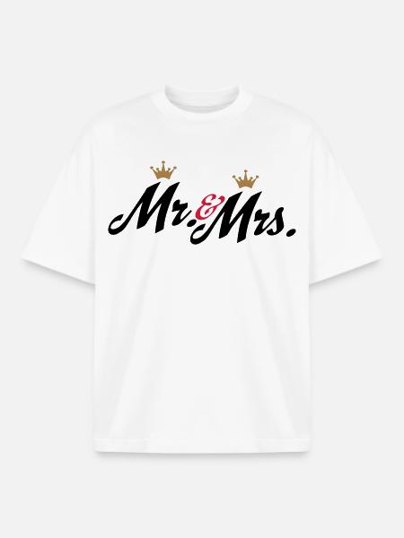 wedding - Boxy Heavyweight Unisex Organic T-Shirt by Stanley/Stella - white