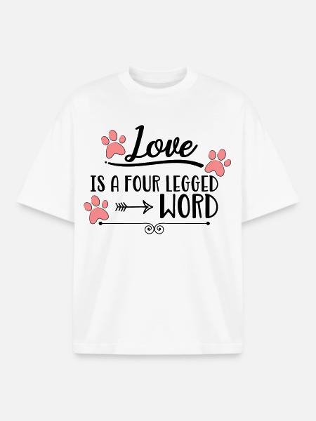 dog - Boxy Heavyweight Unisex Organic T-Shirt by Stanley/Stella - white