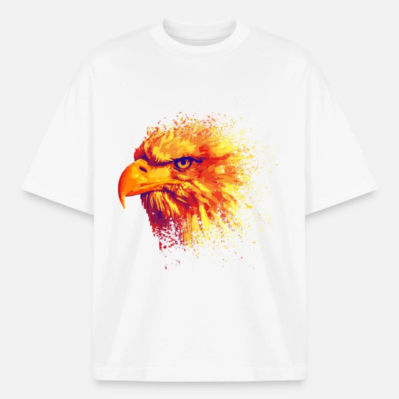 Feuervogel - Boxy Heavyweight Unisex Organic T-Shirt von Stanley/Stella - Weiß