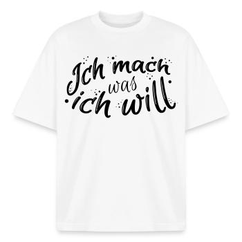 Lustiger Spruch - Boxy Heavyweight Unisex Organic T-Shirt von Stanley/Stella - Weiß - Vorne - AI Model Male 185 light (185cm) & AI Model Female 172 dark (172cm)