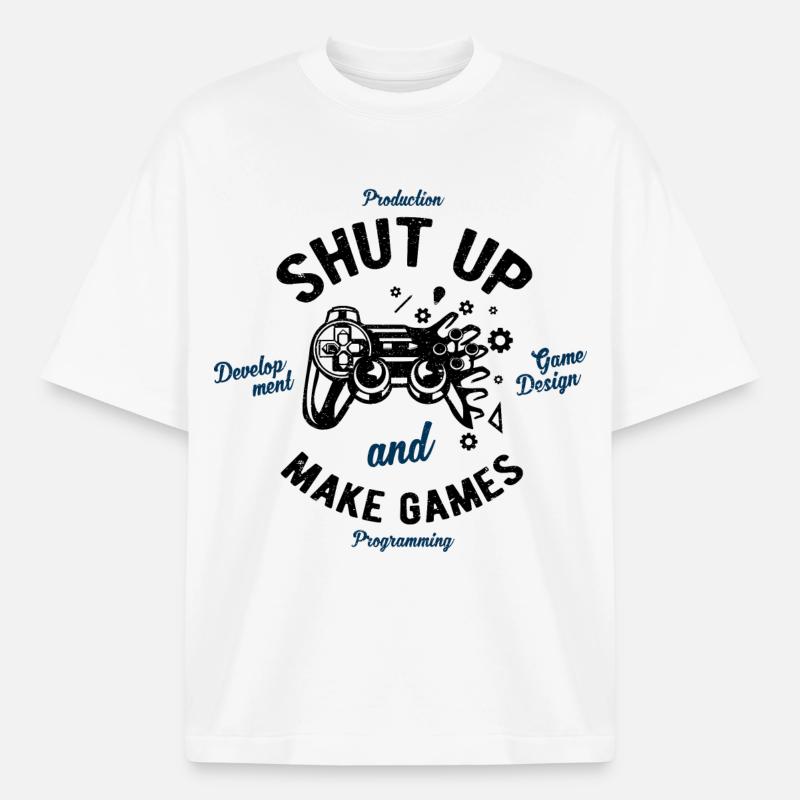 Game development - Heavyweight Boxy Unisex T-Shirt by Stanley/Stella - white