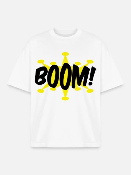 comic - Boxy Heavyweight Unisex Organic T-Shirt by Stanley/Stella - white