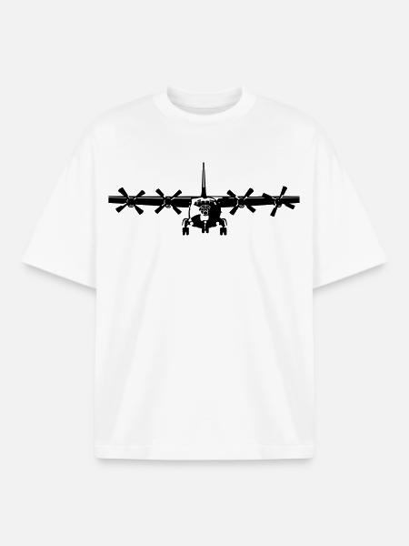 antonov 12 - T-shirt unisexe boxy épais biologique Stanley/Stella - blanc