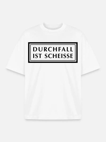 Diarrhea is shit - Boxy Heavyweight Unisex Organic T-Shirt by Stanley/Stella - white