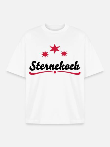 le chef étoilé - T-shirt unisexe boxy épais biologique Stanley/Stella - blanc