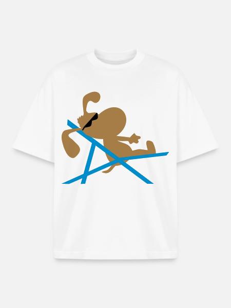 hund - Boxy Heavyweight Unisex Organic T-Shirt von Stanley/Stella - Weiß