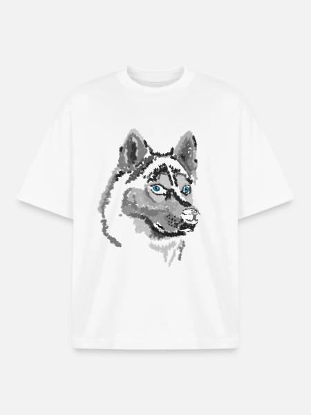 Husky - T-shirt unisexe boxy épais biologique Stanley/Stella - blanc
