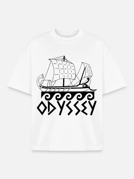 Boot und Odyssee - Boxy Heavyweight Unisex Organic T-Shirt von Stanley/Stella - Weiß