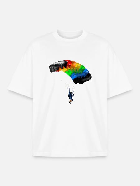 parachute - T-shirt unisexe boxy épais biologique Stanley/Stella - blanc